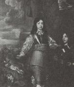 William Dobson Charles II as a boy commander painting